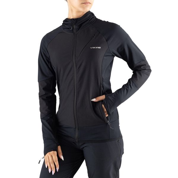 Bluza damska Viking Dimaro. Czarne bluzy bez kaptura damskie VIKING, l. Za 188.94 zł.