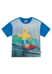 Koszulka Dziecięca LEGO Taj215 Niebieska. Niebieskie koszulki dziewczęce LEGO, z aplikacjami, z bawełny, bez ramiączek. Za 62.99 zł.