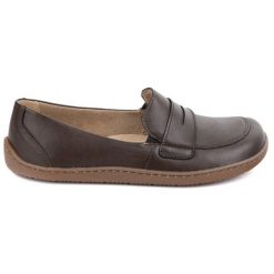 Olivier Barefoot Damskie minimalistyczne mokasyny skórzane 1280 ciemny brąz brązowe. Brązowe mokasyny damskie z materiału. Za 484.00 zł.