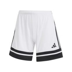 Spodenki Adidas Sport Squa25 Sho W Damskie. Białe szorty damskie Adidas, bez wzorów, z materiału, klasyczne, z standardowym stanem. Za 150.99 zł.