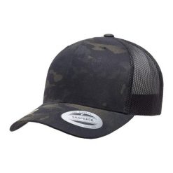 Czapka Z Daszkiem Camo Mesh Trucker Cap. Brązowe czapki męskie FLEXFIT, bez wzorów, z meshu, sportowe. Za 88.99 zł.