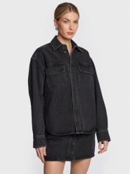 Samsøe Samsøe Kurtka jeansowa Ellen F22400111 Czarny Regular Fit. Czarne kurtki damskie Samsoe & Samsoe, xl, bez wzorów, z bawełny, bez kaptura. Za 699.99 zł.