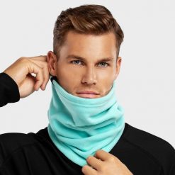 Termiczny komin do sportów zimowych męski SIROKO Blunt Turquoise. Niebieskie szaliki męskie SIROKO, na zimę, bez wzorów. Za 106.00 zł.