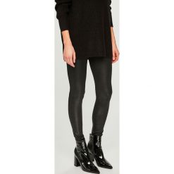 Answear - Legginsy. Czarne legginsy damskie ANSWEAR, m, bez wzorów, z dzianiny. W wyprzedaży za 39.90 zł.