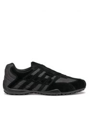 Geox Półbuty Uomo Snake U4507B 022EK C9999 Czarny. Czarne półbuty męskie Geox, ze skóry, bez zapięcia. Za 269.99 zł.