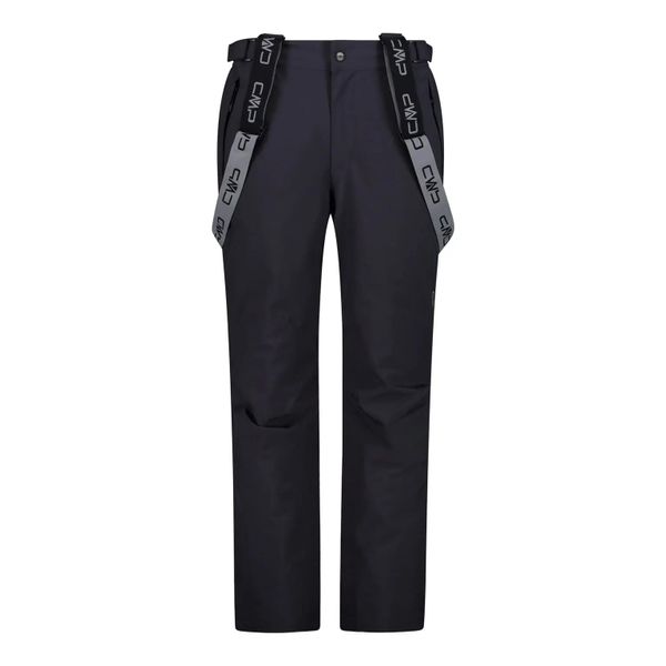 Spodnie męskie narciarskie CMP 3W17397N. Czarne spodnie materiałowe męskie CMP, bez wzorów, z tkaniny, sportowe. Za 699.99 zł.