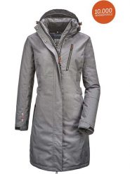 Killtec Parka funkcyjna "Alisi" w kolorze szarym rozmiar: 38. Szare parki damskie KILLTEC, m, bez wzorów, z polaru. Za 293.59 zł.
