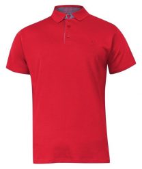 Koszulka POLO, Czerwona Casualowa, Męska, Krótki Rękaw, Jednokolorowa, T-shirt -EXPOMAN. Czerwone koszulki polo męskie Expoman, l, bez wzorów, z bawełny, bez ramiączek. Za 109.00 zł.