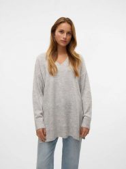 Vero Moda Sweter w kolorze jasnoszarym rozmiar: S. Szare swetry klasyczne damskie Vero Moda, s, bez kołnierzyka. Za 70.24 zł.