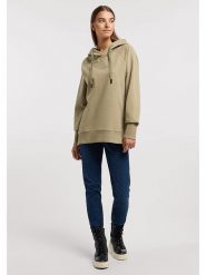 ELBSAND Bluza "Svana" w kolorze szarobrązowym rozmiar: XS. Brązowe bluzy z kapturem damskie ELBSAND, xs. Za 114.17 zł.