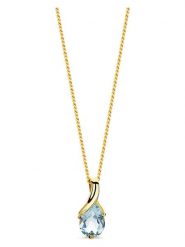 Diamant Exquis Złoty naszyjnik z zawieszką - dł. 45 cm rozmiar: onesize. Żółte naszyjniki damskie Diamant Exquis, złote. Za 1,522.99 zł.