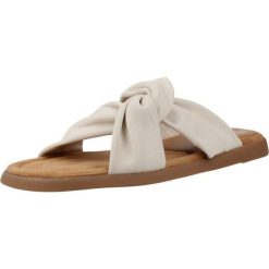 Sandały UNISA CAMBY GRA Biały. Białe obuwie trekkingowe damskie Unisa, bez wzorów, ze skóry, bez obcasa. Za 354.99 zł.