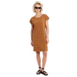 Sukienka damska Protest Prtcatrina 23. Brązowe sukienki damskie Protest, na plażę, s, bez wzorów, z bawełny, bez kołnierzyka, bez ramiączek. Za 299.99 zł.