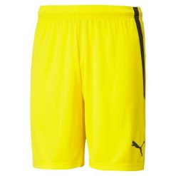 Spodenki męskie Puma teamLIGA. Czarne szorty męskie Puma, bez wzorów, sportowe. Za 69.00 zł.