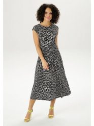 Aniston Sukienka w kolorze czarno-białym rozmiar: 48. Czarne sukienki damskie Aniston, bez wzorów, bez kołnierzyka, bez ramiączek, midi. Za 65.54 zł.