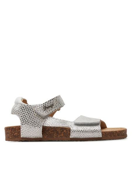 Primigi Sandały 5939633 D Srebrny. Szare sandały dziewczęce Primigi, ze skóry, bez zapięcia. Za 299.99 zł.