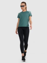 4F Legginsy do biegania szybkoschnące damskie - czarne M. Czarne legginsy damskie 4f, m, bez wzorów. Za 199.99 zł.