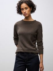 Street One Sweter damski z dzianiny Kobiety Sztuczne włókno brązowy jednolity, 46. Brązowe swetry klasyczne damskie Street One, z dzianiny, bez kołnierzyka. Za 249.95 zł.