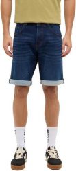 Męskie Szorty Mustang Style Chicago Shorts Z Denim Blue 1017455 5000 802. Niebieskie szorty męskie Mustang, z denimu, bez kołnierzyka. Za 149.99 zł.