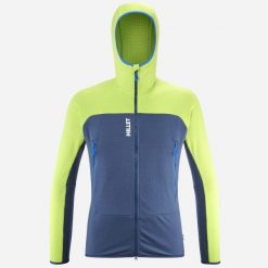 Bluza turystyczna męska Millet Fusion Grid Hoodie active fit POLARTEC Powergrid. Niebieskie bluzy z kapturem męskie Millet, l. Za 679.99 zł.