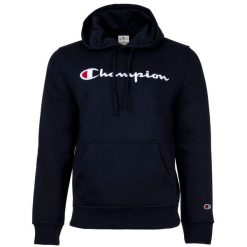Bluza męska z kapturem męska do turystytki Champion Hooded Sweatshirt granatowa. Niebieskie bluzy z kapturem męskie CHAMPION, m. Za 228.00 zł.