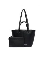 Emporio Armani Torebka EW005753 AF29459 Czarny. Czarne torebki klasyczne damskie Emporio Armani, bez wzorów, ze skóry, bez dodatków. Za 2,069.00 zł.