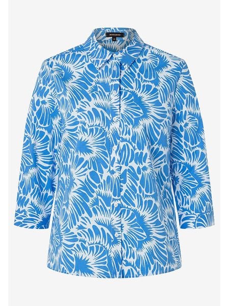 More & More Bluzka w kolorze niebiesko-białym rozmiar: 46. Białe bluzki damskie MORE & MORE, bez wzorów, bez kołnierzyka, bez ramiączek. Za 173.99 zł.