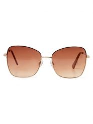 Nümph okulary przeciwsłoneczne - Nutilla Kobiety metal brązowy, ONE SIZE. Brązowe okulary przeciwsłoneczne damskie Nümph. Za 59.95 zł.