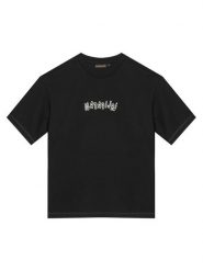 Napapijri T-Shirt S-Flein NP0A8B3L Czarny Loose Fit. Czarne t-shirty chłopięce Napapijri, bez wzorów, z bawełny, bez ramiączek. Za 159.99 zł.