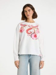 LIEBLINGSSTÜCK Bluza "Glam" w kolorze biało-jasnoróżowym rozmiar: XXL. Białe bluzy bez kaptura damskie LIEBLINGSSTÜCK, xxl. Za 271.03 zł.