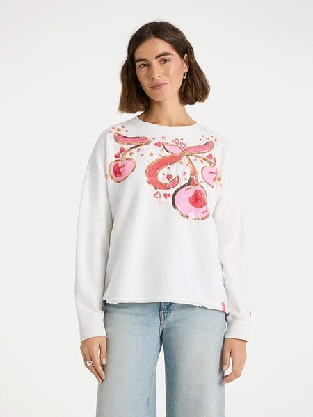 LIEBLINGSSTÜCK Bluza "Glam" w kolorze biało-jasnoróżowym rozmiar: L. Białe bluzy bez kaptura damskie LIEBLINGSSTÜCK, l. Za 258.52 zł.