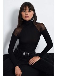 Cool and sexy Koszulka w kolorze czarnym rozmiar: S. Czarne bluzki damskie Cool and sexy, s, bez wzorów, bez kołnierzyka, bez ramiączek. Za 61.46 zł.