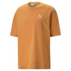 Oversized T-shirt Puma Classics. Brązowe t-shirty męskie Puma, l, bez wzorów, z bawełny, bez kołnierzyka. Za 133.00 zł.