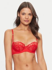 Gossard Biustonosz z fiszbiną Fiesta 19705 Czerwony. Czerwone biustonosze Gossard, bez wzorów, z syntetyku. Za 189.99 zł.