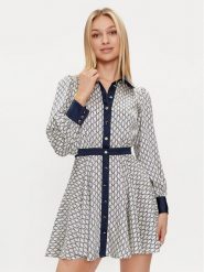 Marciano Guess Sukienka koszulowa Poly 4GGK13 9859Z Granatowy Regular Fit. Niebieskie sukienki damskie Marciano Guess, z aplikacjami, z syntetyku, bez kołnierzyka, bez ramiączek, koszulowe. Za 689.99 zł.