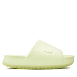 Klapki Nike. Zielone klapki damskie Nike, bez wzorów, bez obcasa. Za 189.99 zł.