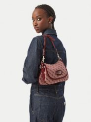 Guess Torebka Samantha HWJG23 13190 Bordowy. Czerwone torebki klasyczne damskie Guess, z aplikacjami, z materiału, bez dodatków. Za 584.99 zł.