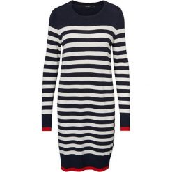 Vero Moda Damska sukienka Doss Lacole Ls O-Shirt Dress Boo Night Sky W.Snow White I Fiery Red Kontrast (rozmia. Białe sukienki damskie Vero Moda, bez wzorów, bez kołnierzyka, bez ramiączek. W wyprzedaży za 70.00 zł.