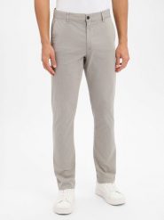 BOSS Orange Spodnie - Chino Slim Mężczyźni Bawełna brązowy|szary, 36-36. Brązowe spodnie materiałowe męskie Boss Orange, bez wzorów, z bawełny. Za 379.95 zł.