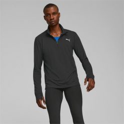 Bluza Puma Run Favorite Z Zamkiem 1/4 M Dorosłych. Czarne bluzy bez kaptura męskie Puma, m, z elastanu. Za 139.99 zł.