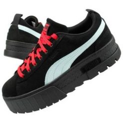 Buty Puma Mayze Dua Lipa W 387294 05 czarne. Czarne buty sportowe na co dzień damskie bez wzorów, ze skóry. Za 304.14 zł.