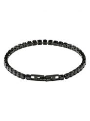 U.S. Polo Assn. Bransoletka z kryształami rozmiar: onesize. Czarne biżuteria dla mężczyzn U.S. Polo Assn., z kryształem, ze stali. Za 69.99 zł.