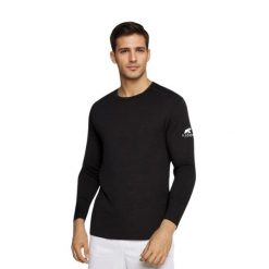 Koszulka z długim rękawem męska 100% wełny merynosów - Finn 210. Szare koszulki męskie z długim rękawem FJORK MERINO, m, z wełny. W wyprzedaży za 259.00 zł.