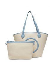 Valentino Torebka VBS7QO02CAN Écru. Torebki klasyczne damskie Valentino, bez wzorów, z materiału, bez dodatków. Za 349.99 zł.