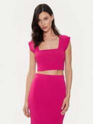 Ted Baker Top Brenha 274532 Różowy Slim Fit. Czerwone topy damskie Ted Baker, bez wzorów, z syntetyku, bez kołnierzyka. Za 299.99 zł.