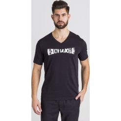 T-SHIRT Armani Exchange. Czarne t-shirty męskie Armani Exchange, l, bez wzorów, z bawełny, bez kołnierzyka. Za 107.40 zł.