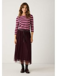 More & More Koszulka w kolorze różowo-bordowym rozmiar: 38. Czerwone bluzki damskie MORE & MORE, bez wzorów, bez kołnierzyka, bez ramiączek. Za 134.85 zł.