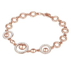 Lulu & Jane Stop metali Zdobienie kryształkami Swarovski® Bransoletki 1 ct Damski. Białe bransoletki damskie Lulu & Jane, pozłacane. Za 159.99 zł.