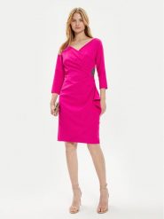 Joseph Ribkoff Sukienka koktajlowa 241705 Różowy Slim Fit. Czerwone sukienki damskie Joseph Ribkoff, bez wzorów, z syntetyku, wizytowe, bez kołnierzyka, bez ramiączek. Za 609.99 zł.