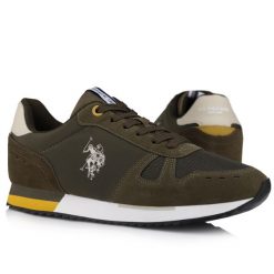 Buty meskie sportowe do chodzenia U.S POLO. Białe buty sportowe na co dzień męskie U.S. Polo Assn., z materiału, bez zapięcia, trekkingowe. Za 168.00 zł.